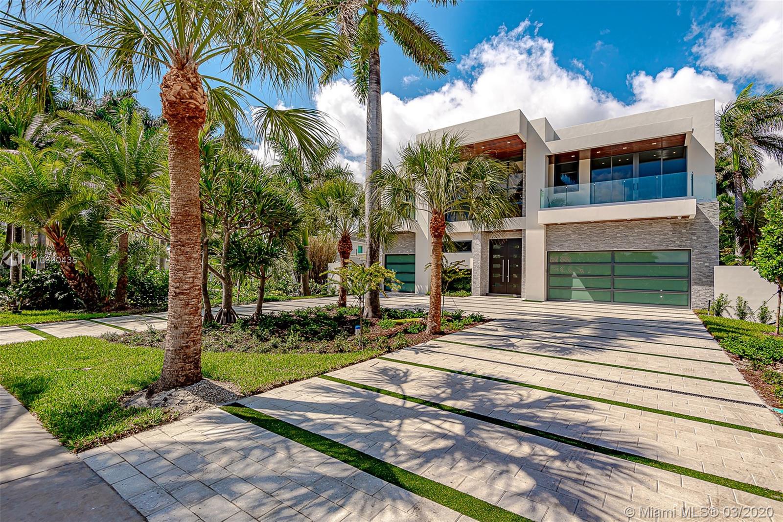Brand New Modern 2020 Construction Mansion on 75 Feet of Water.