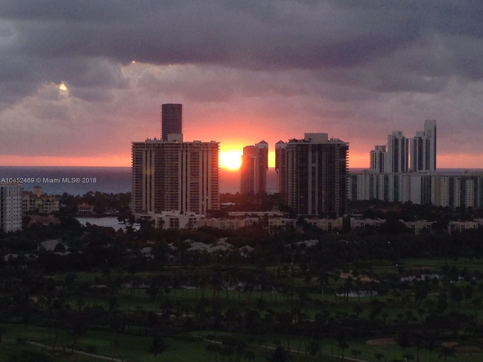 Sunrise view from balcony