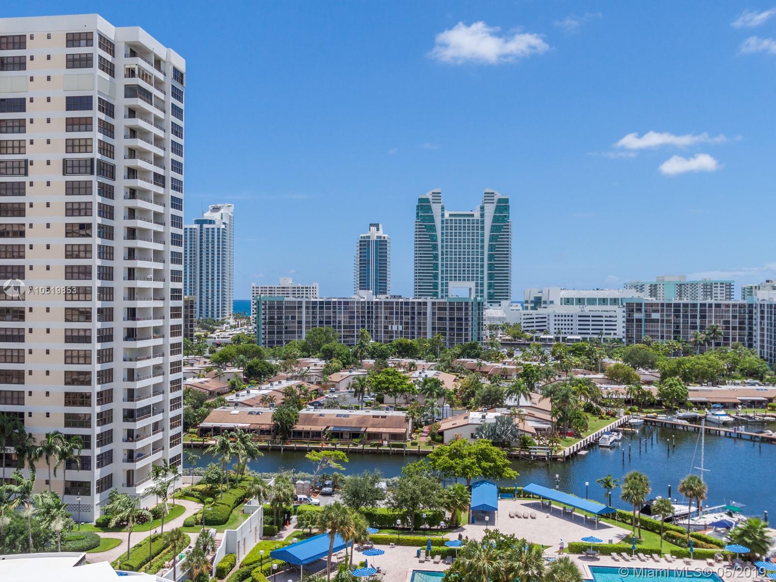 Photo of 500 THREE ISLANDS BL #805, Hallandale, Florida, 33009 - ACTUAL VIEW FROM UNIT