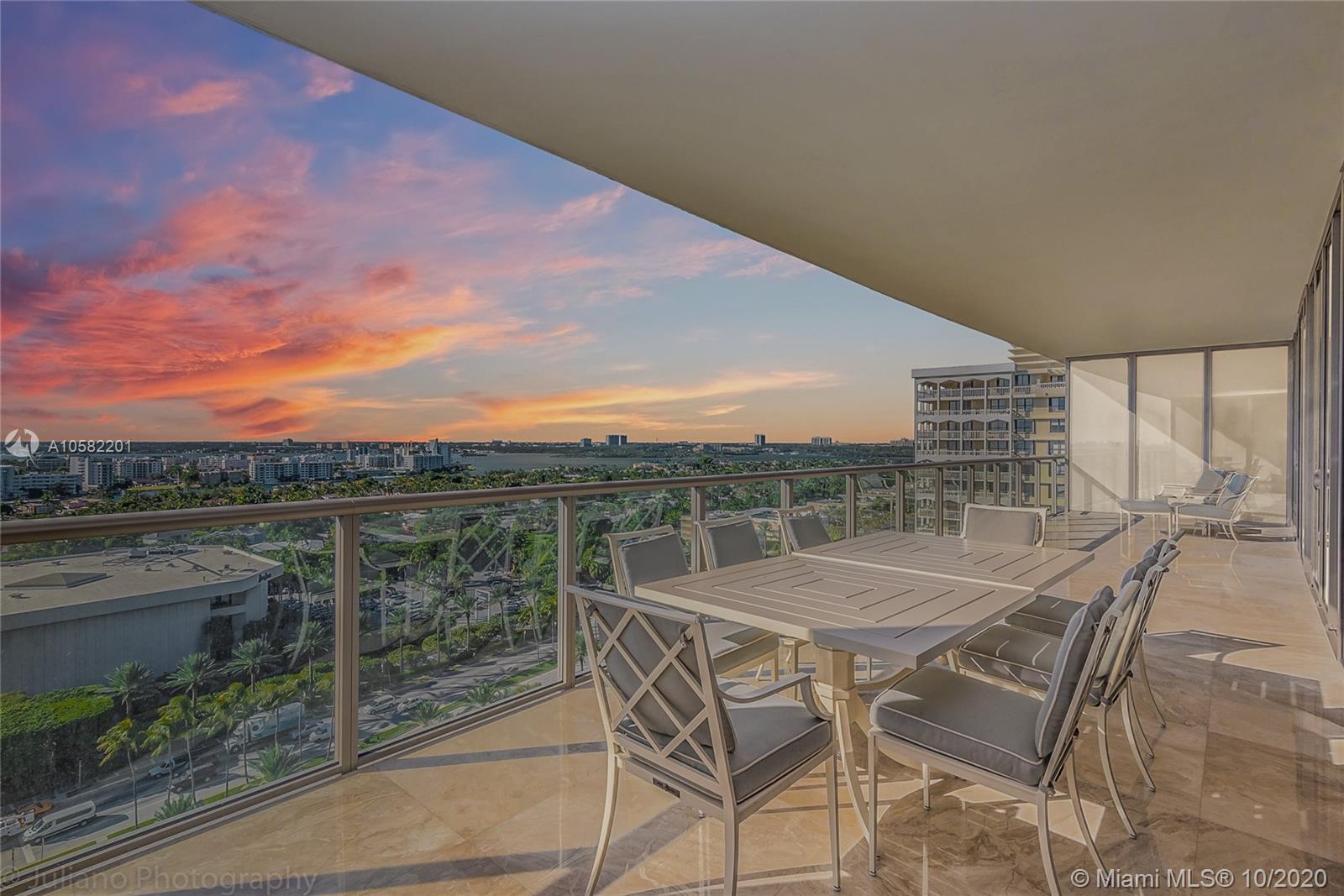 Photo of 9705 Collins Ave #1403N, Bal Harbour, Florida, 33154 - View at dusk