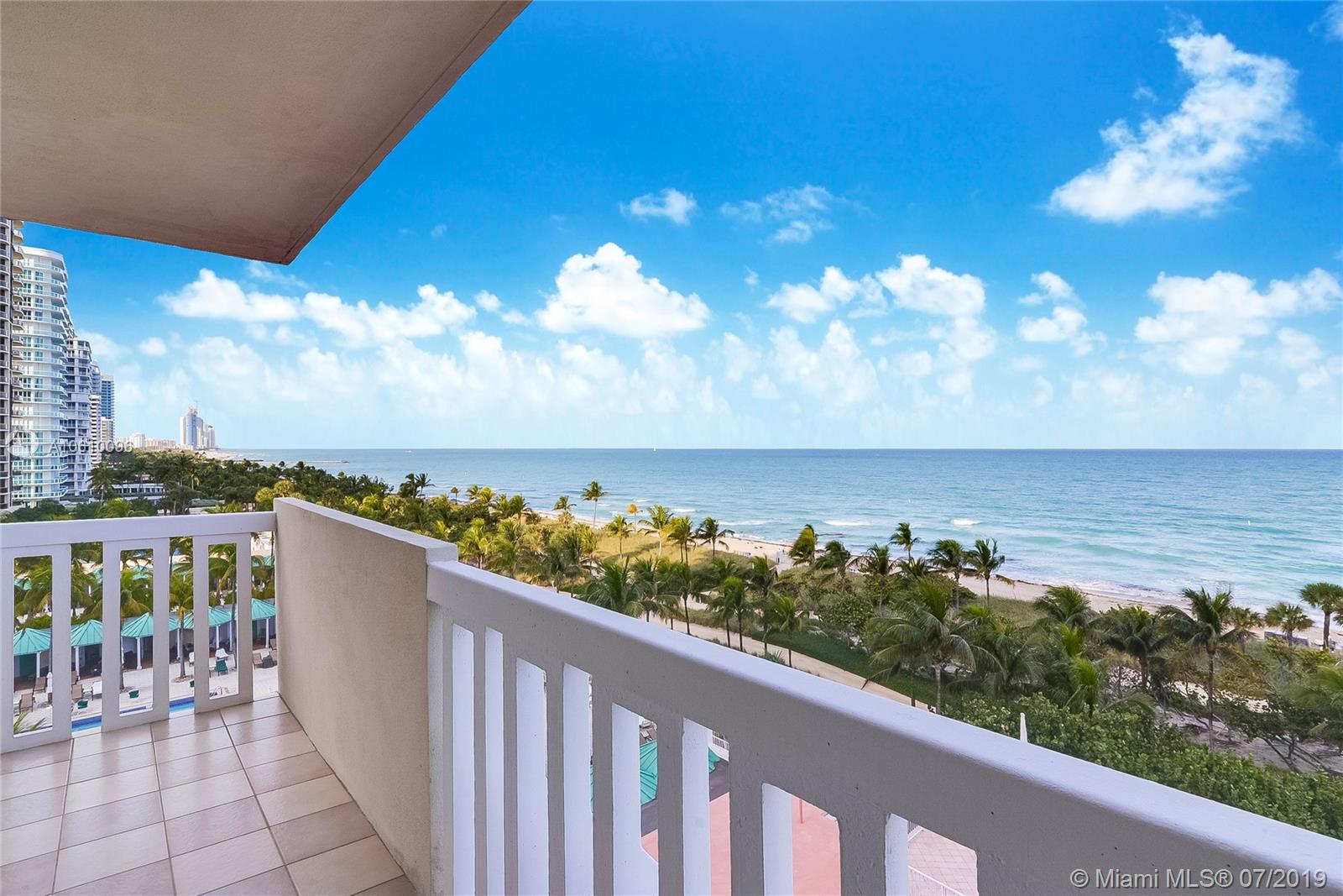 Photo of 9801 Collins Ave #8A Direct Ocean, Bal Harbour, Florida, 33154 - Direct Ocean Views from Corner Balcony, all rooms & kitchen
