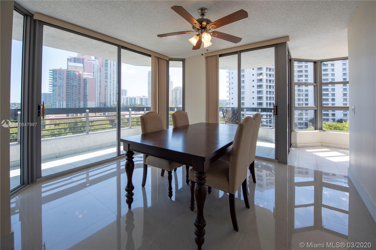 Photo of 3400 192nd St #704, Aventura, Florida, 33180 - Capacious and remodeled kitchen with new stainless steel appliances.