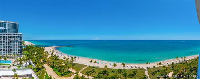 Photo of 10225 Collins Ave #1103, Bal Harbour, Florida, 33154 - Panoramic northeast views of Atlantic Ocean and Intracoastal Inlet from terrace.