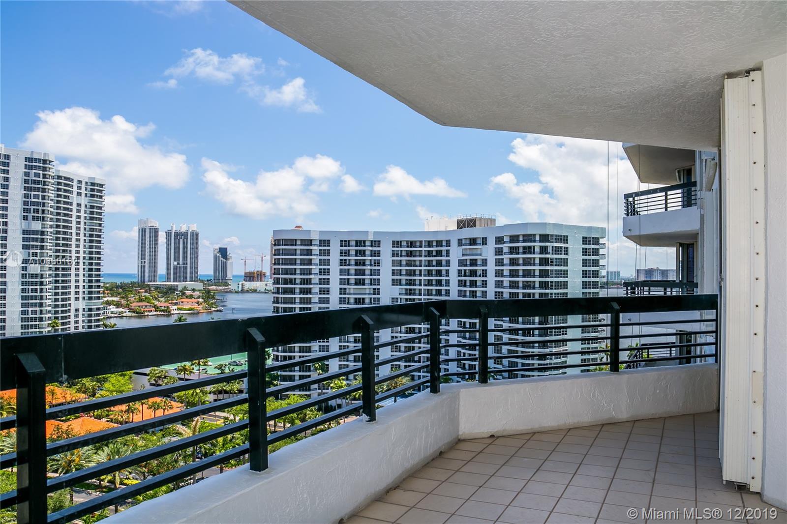 Photo of 3500 Mystic Pointe Dr #1607, Aventura, Florida, 33180 - Breathtaking views from the balcony.