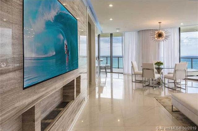 Photo of 9703 Collins Ave #1800, Bal Harbour, Florida, 33154 - FORMAL FOYER TO DINING AREAS IMMEDIATELY VIEW OCEAN..