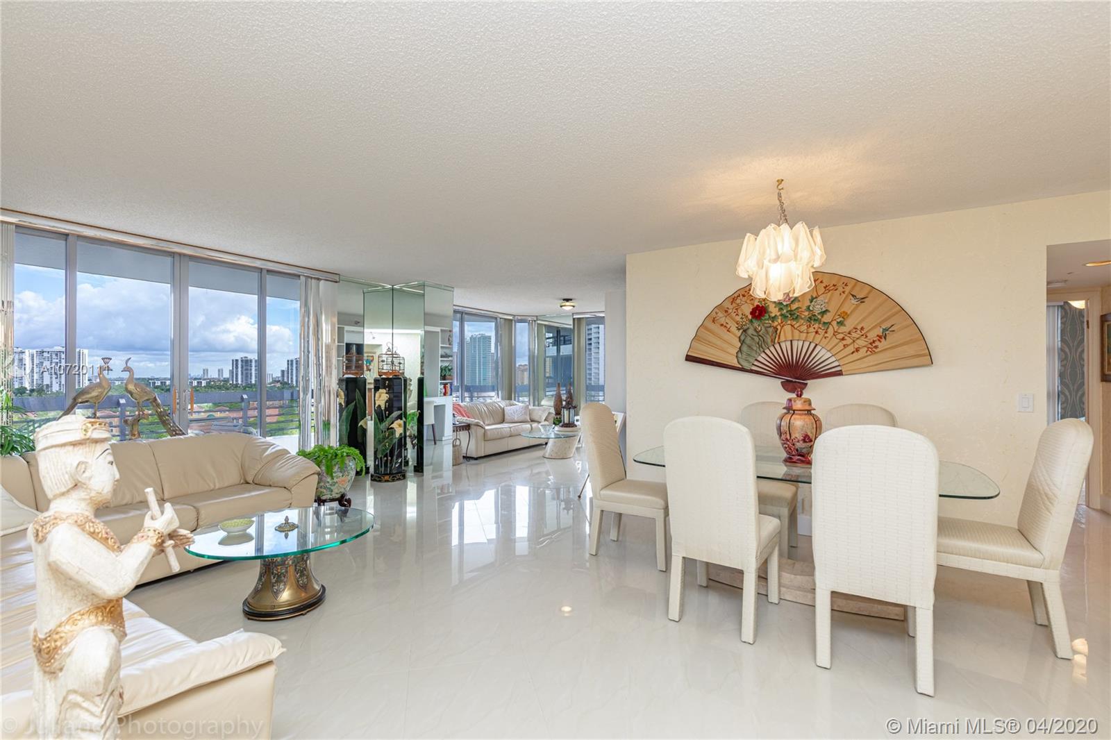 Bright Open-spaced Living and Dining Room. Furniture is available for sale