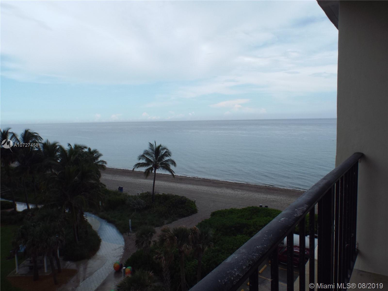 Beautiful ocean and park view from balcony