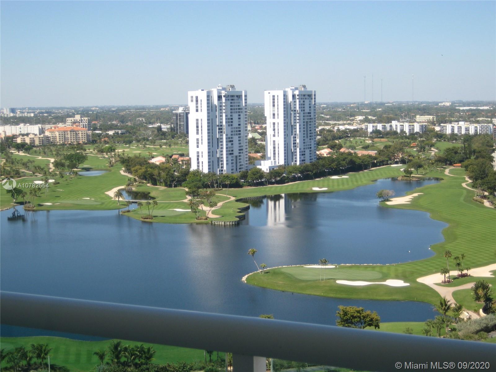 Photo of 20201 Country Club Dr #2309, Aventura, Florida, 33180 - Hamptons South, the infinity pool, from a drone.