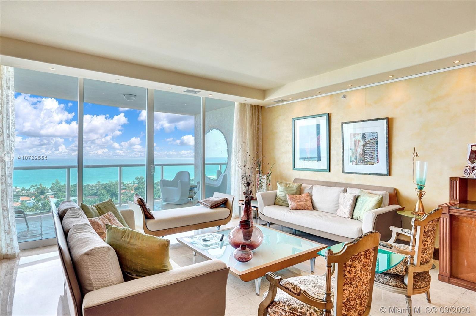 Photo of 20201 Country Club Dr #2309, Aventura, Florida, 33180 - Direct ocean and Golden Beach living room views.