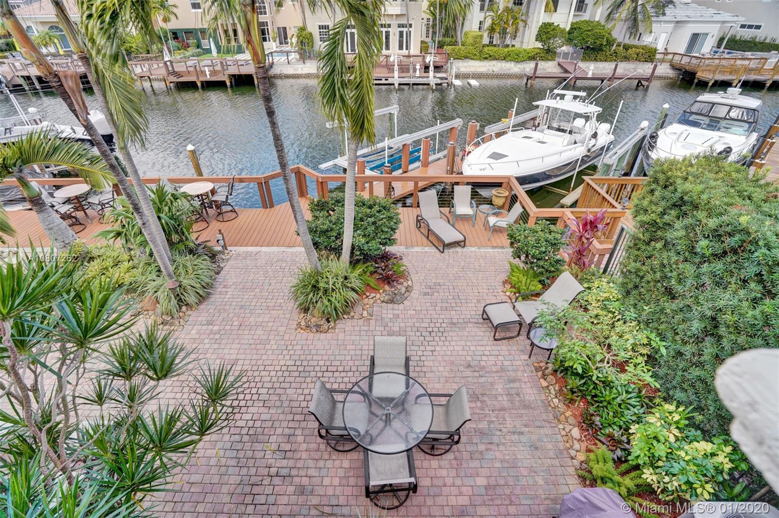 Patio and Private Dock