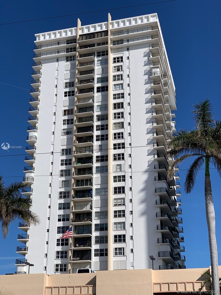 Oceanfront building.