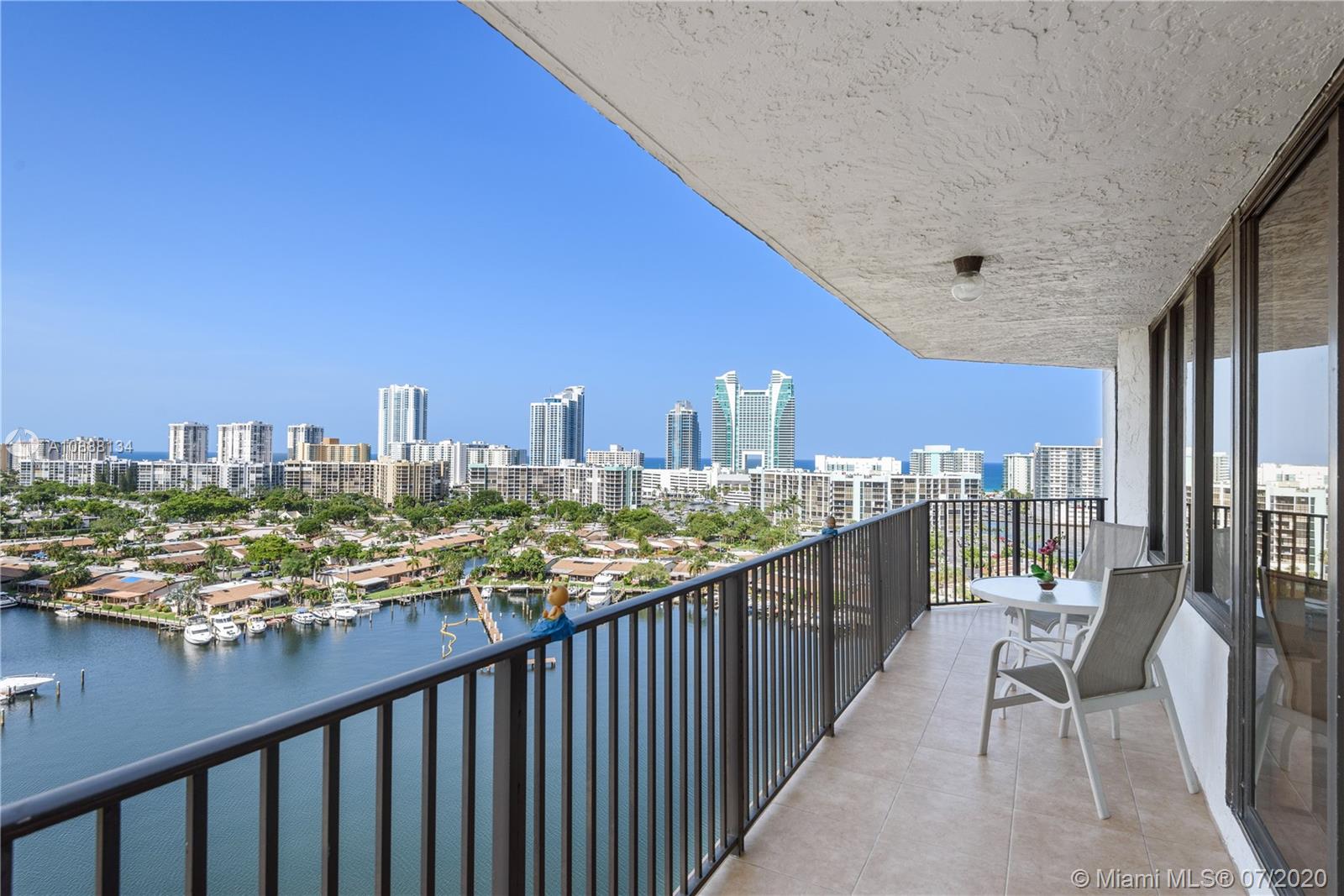 Photo of 300 Three Islands Blvd #215, Hallandale Beach, Florida, 33009 - Balcony 1 and View