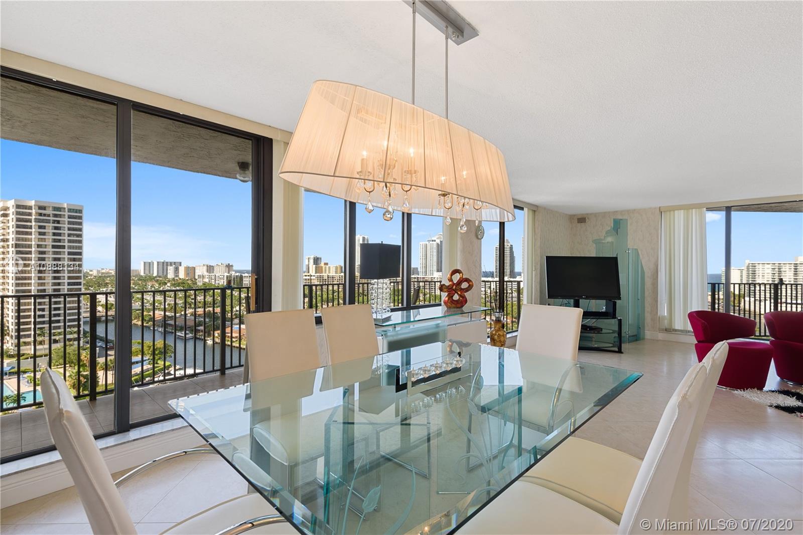 Photo of 300 Three Islands Blvd #215, Hallandale Beach, Florida, 33009 - Great Room towards Entry Foyer