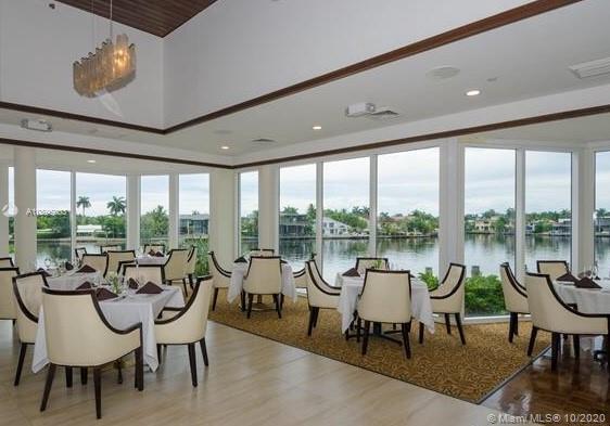 Photo of 20281 Country Club Dr #2402, Aventura, Florida, 33180 - Restaurant overlooking pool.