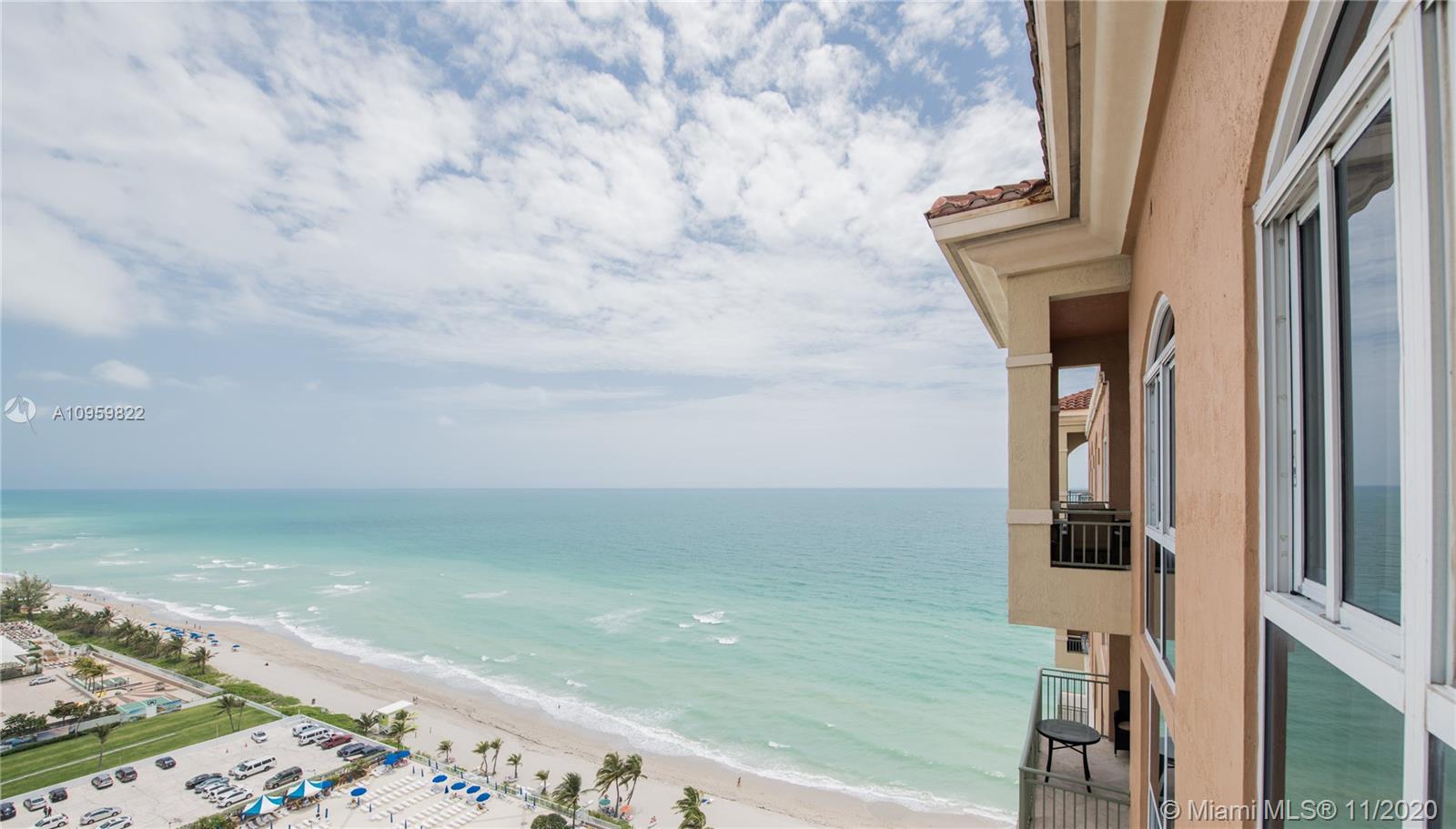 Unobstructed Ocean view from the unit's balcony.