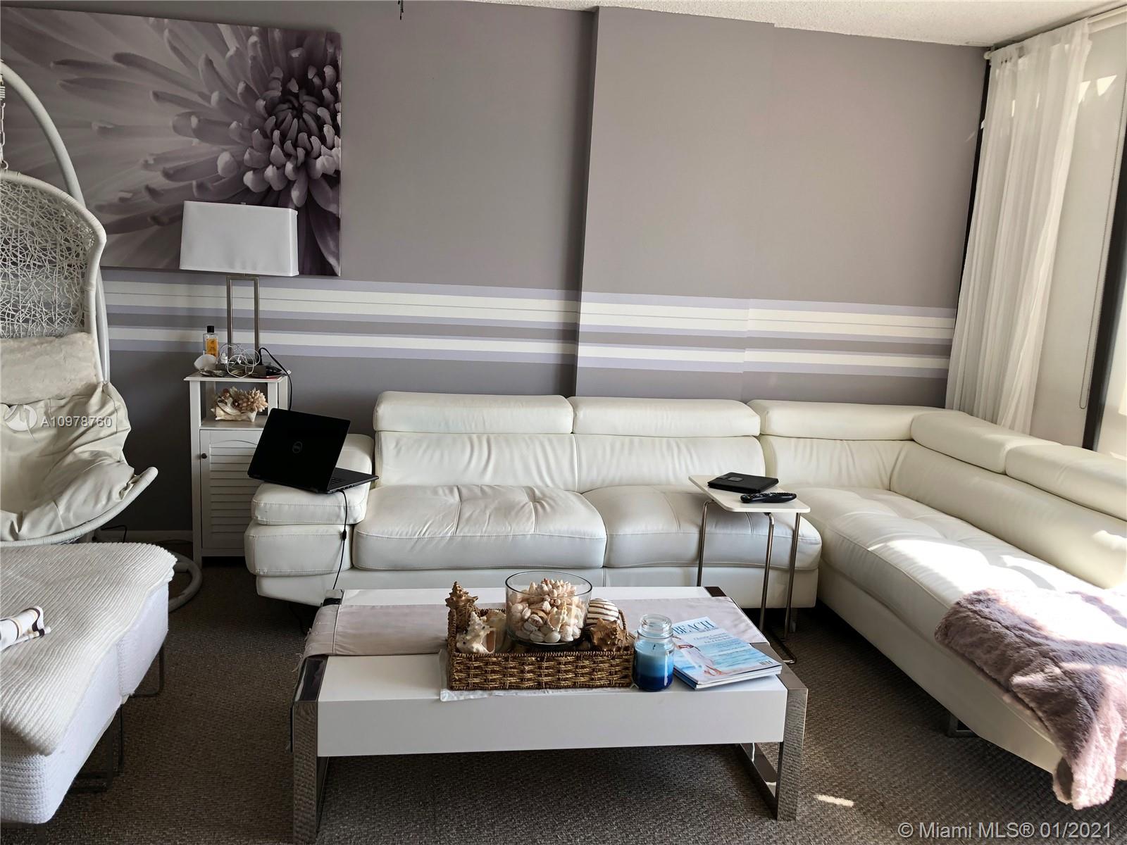 Photo of 2017 Ocean Dr #1206, Hallandale Beach, Florida, 33009 - Large living & dining room with water views