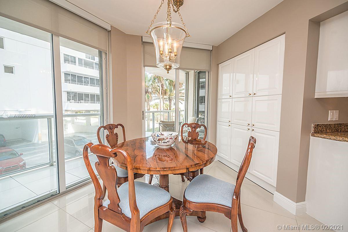 Photo of 8925 Collins Ave #2H, Surfside, Florida, 33154 - View from living room of ocean and pool (currently occupied by tenant).