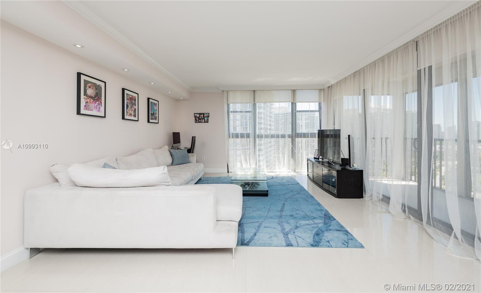 Photo of 3731 Country Club Dr #2123, Aventura, Florida, 33180 - Living Room with Stylish Modern Furniture