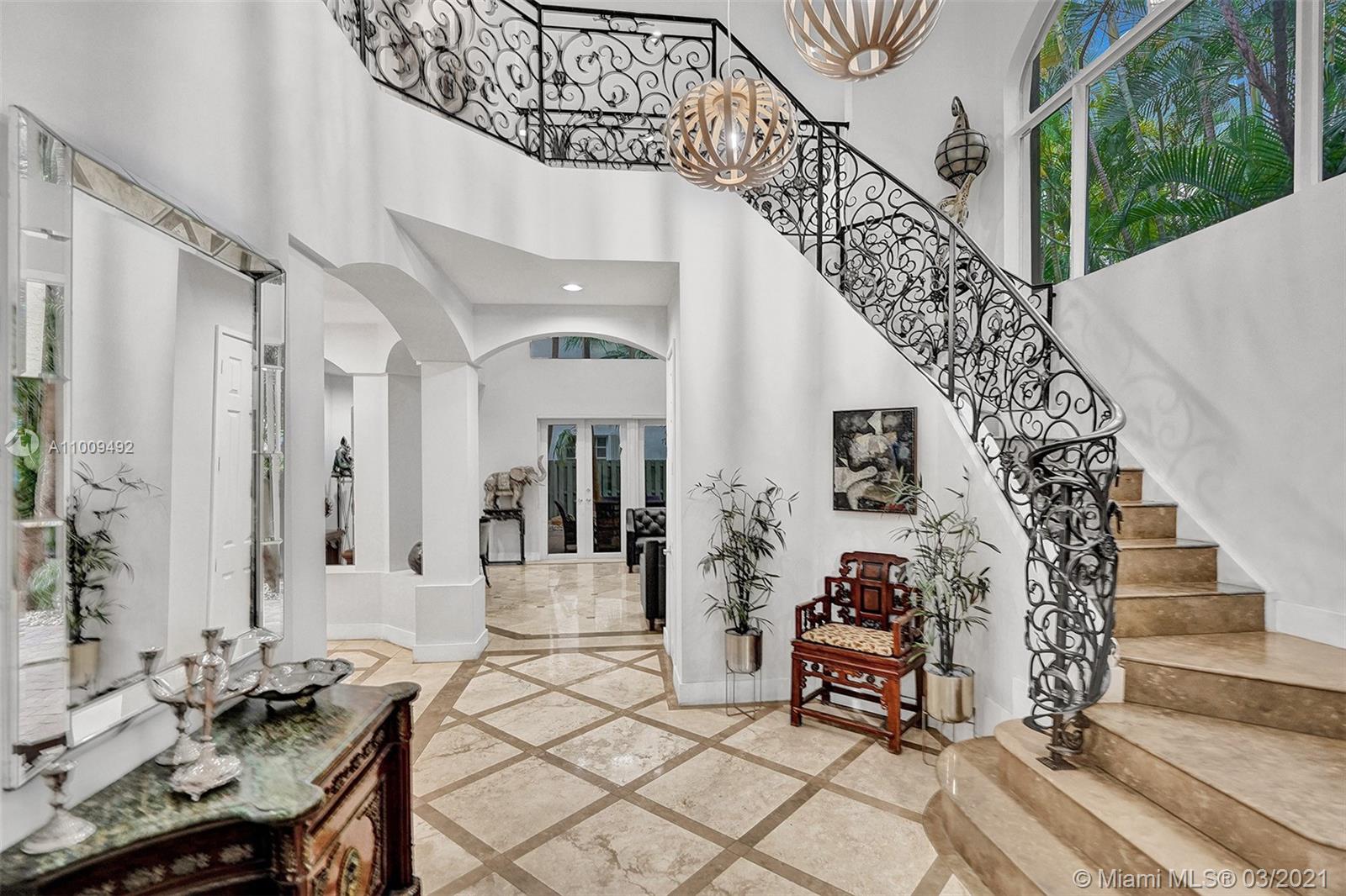 Photo of 19413 38th Ct, Sunny Isles Beach, Florida, 33160 - Foyer Stairs