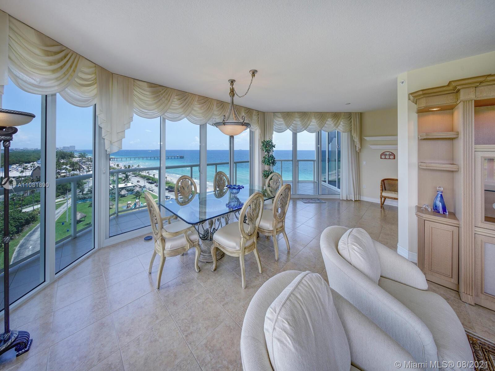 6051 N Ocean Drive Unit 1004 Hollywood Fl 33019 - Living Room