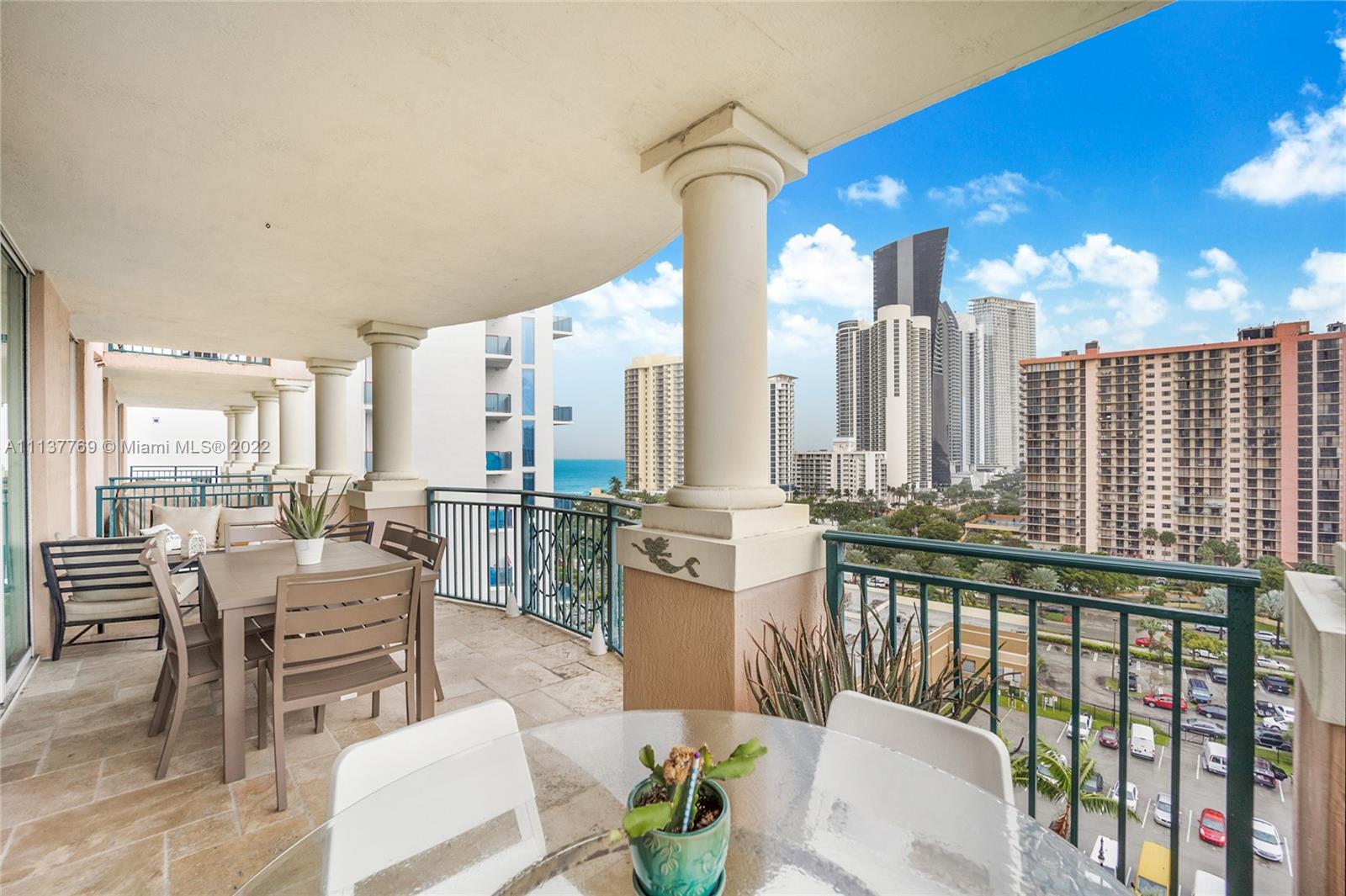 Giant main balcony