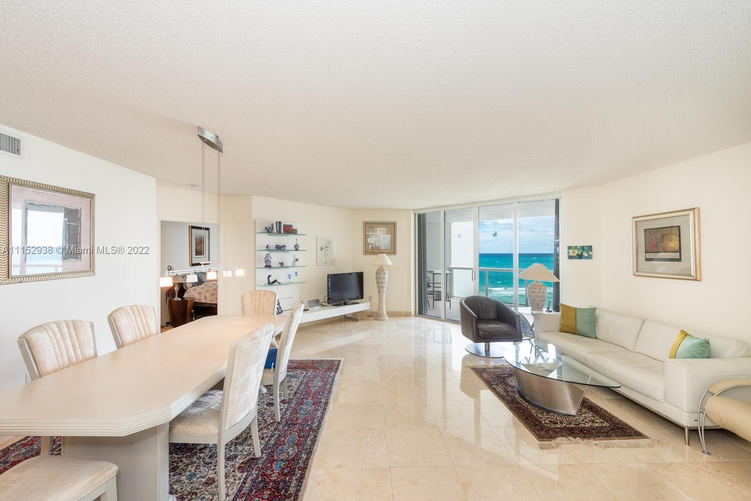 Photo of 8925 Collins Ave #9J, Surfside, Florida, 33154 - Dining/living room.