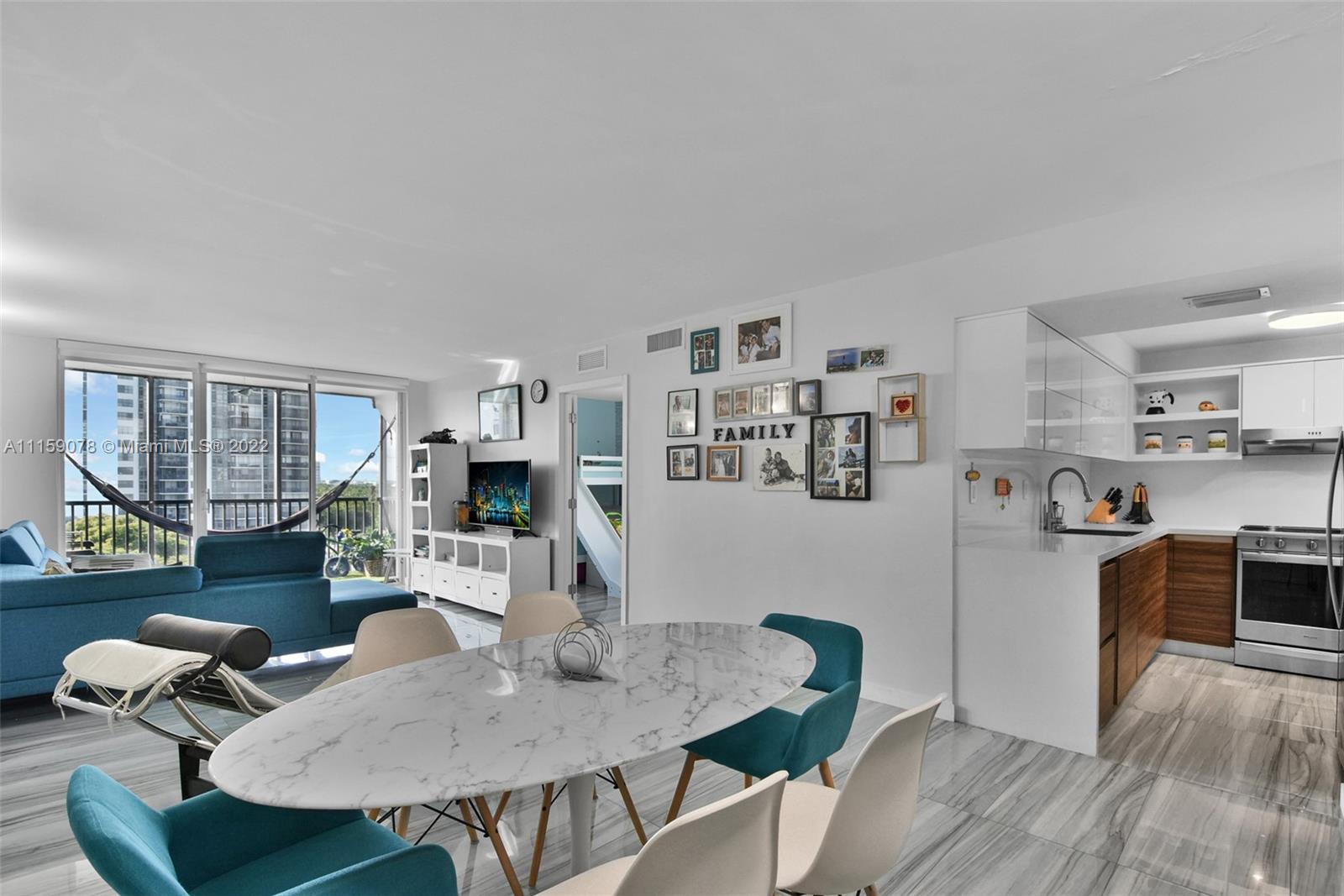 Full view of Living area