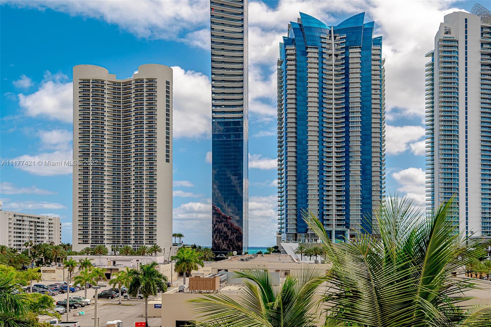 Photo of 17145 BAY RD #4505 2 PARKING, Sunny Isles Beach, Florida, 33160 - View from the Terrace
