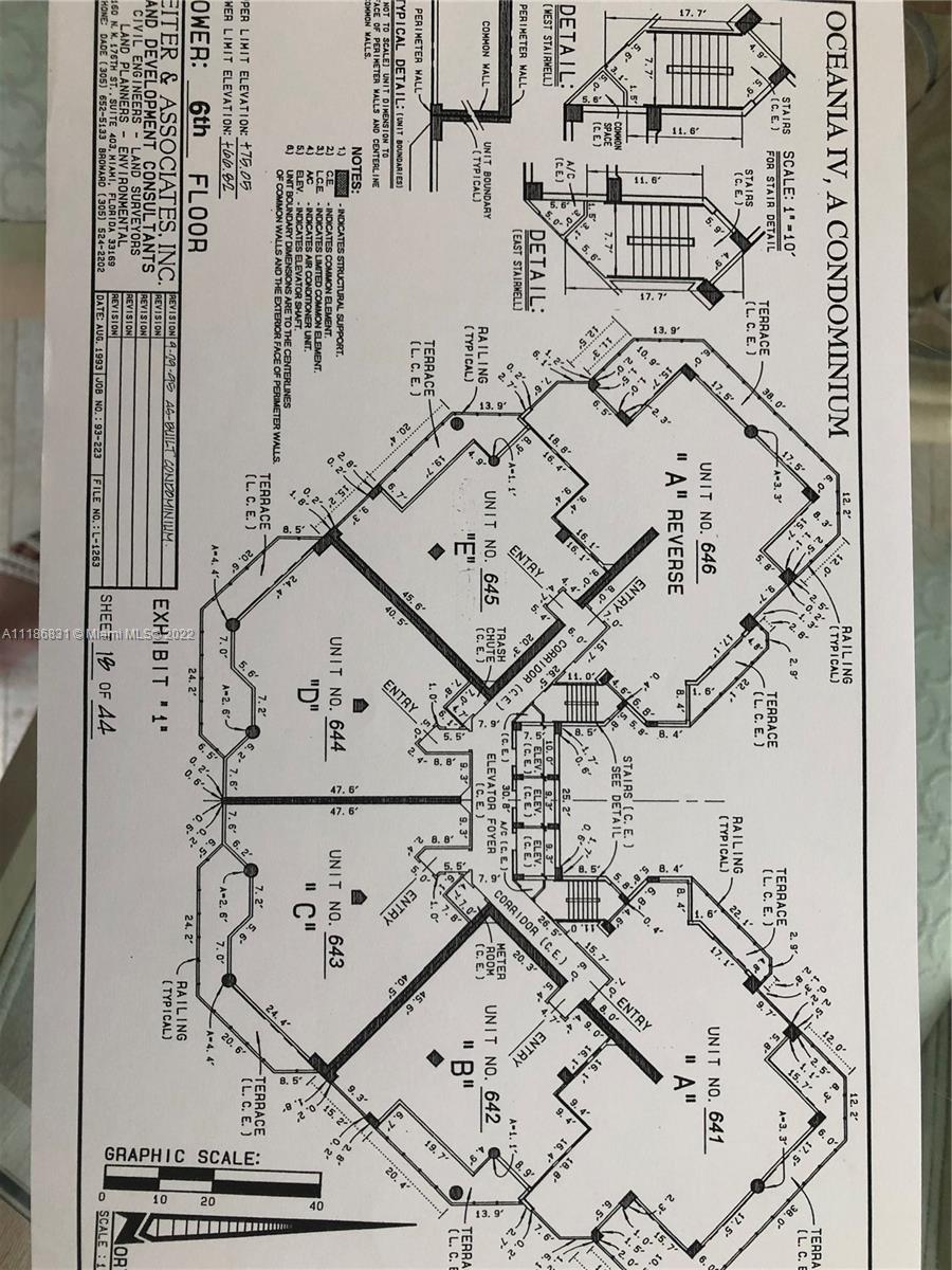 Photo of 16400 Collins Ave #646, Sunny Isles Beach, Florida, 33160 - BUILDING BLUEPRINT FLOOR PLAN