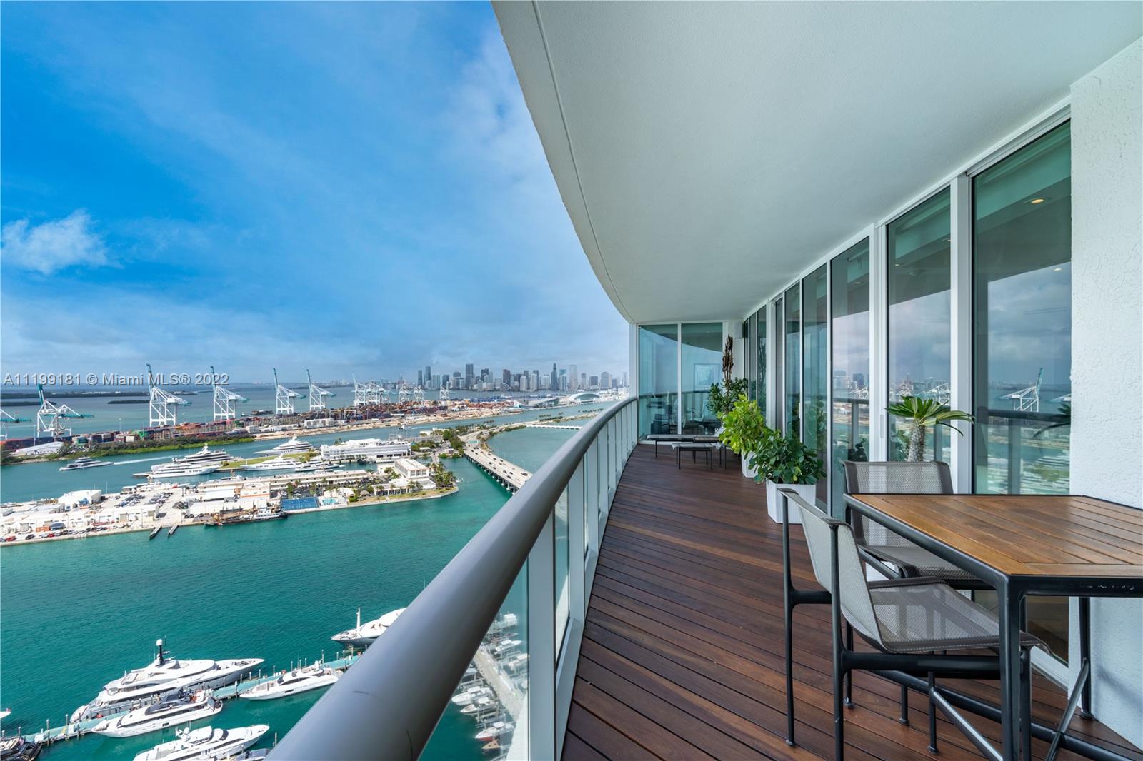 Balcony overlooking Marina