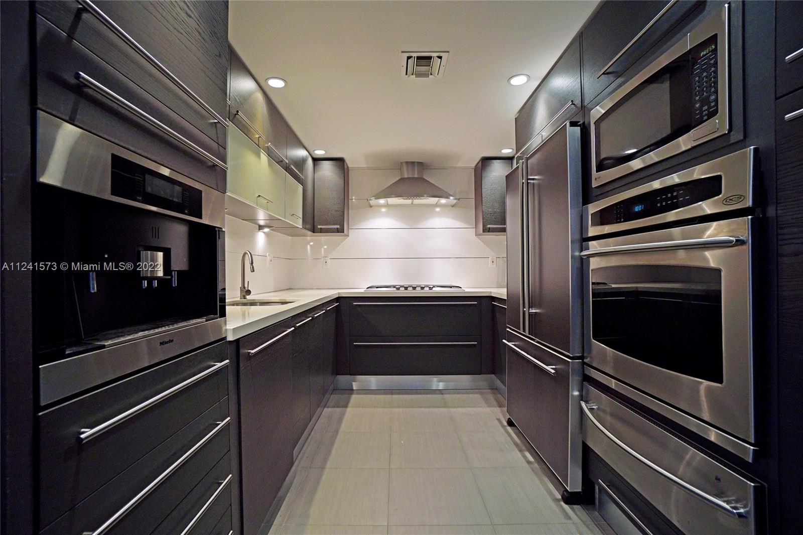 Photo of 2030 Ocean Dr #423, Hallandale Beach, Florida, 33009 - State of the art stainless steal kitchen.