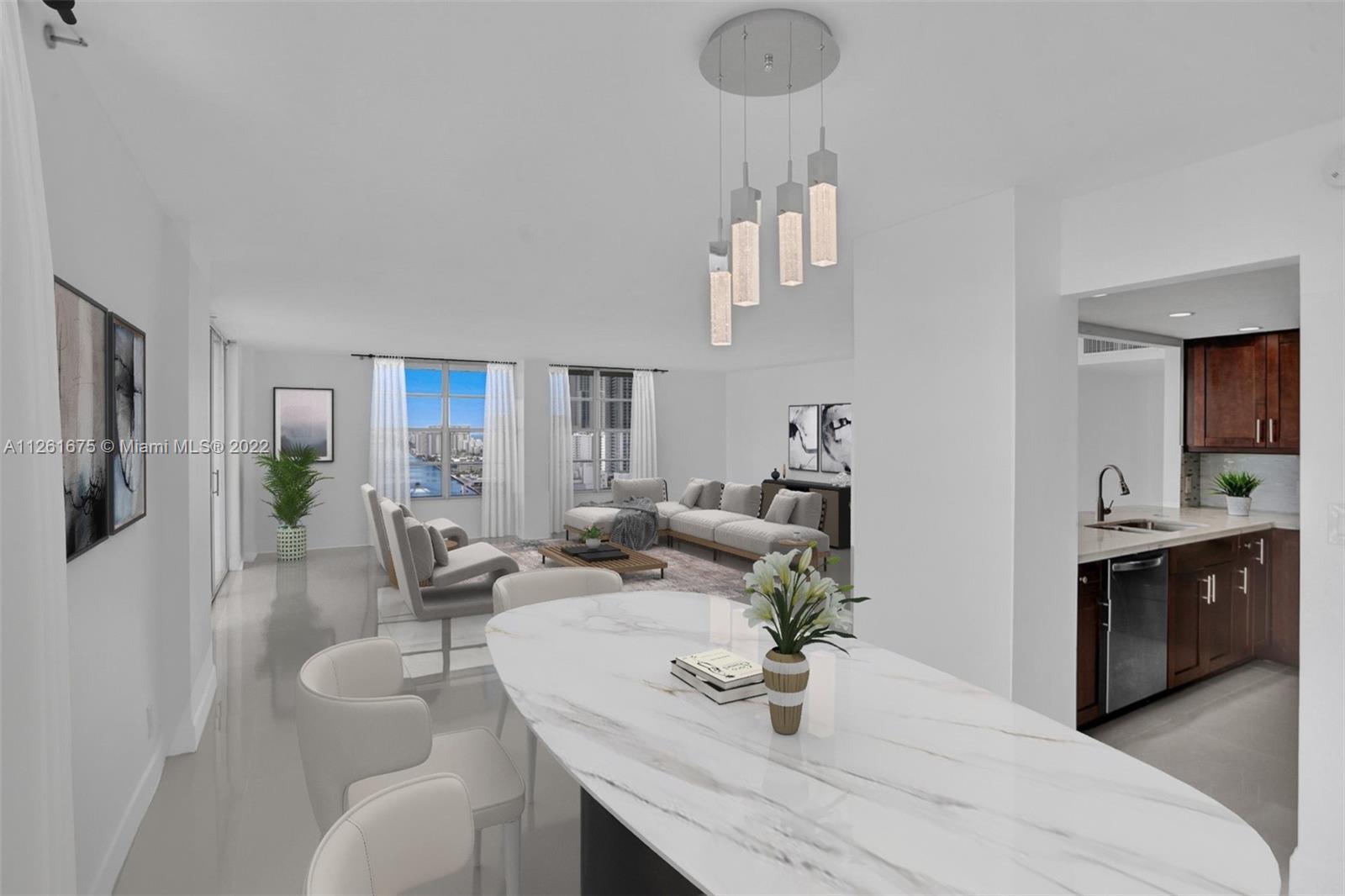Photo of 3800 Ocean Dr #1805, Hollywood, Florida, 33019 - Spacious Living Room