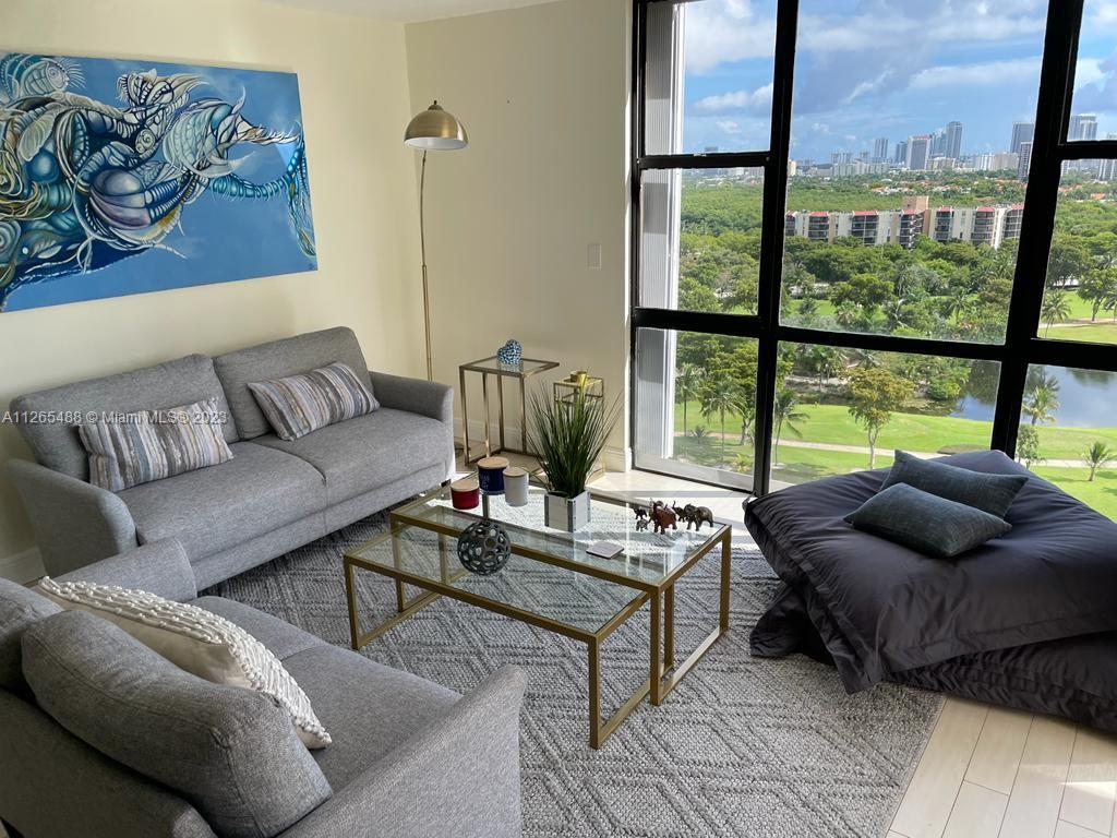 Photo of 20301 Country Club Dr #1623, Aventura, Florida, 33180 - living area, with amazing views