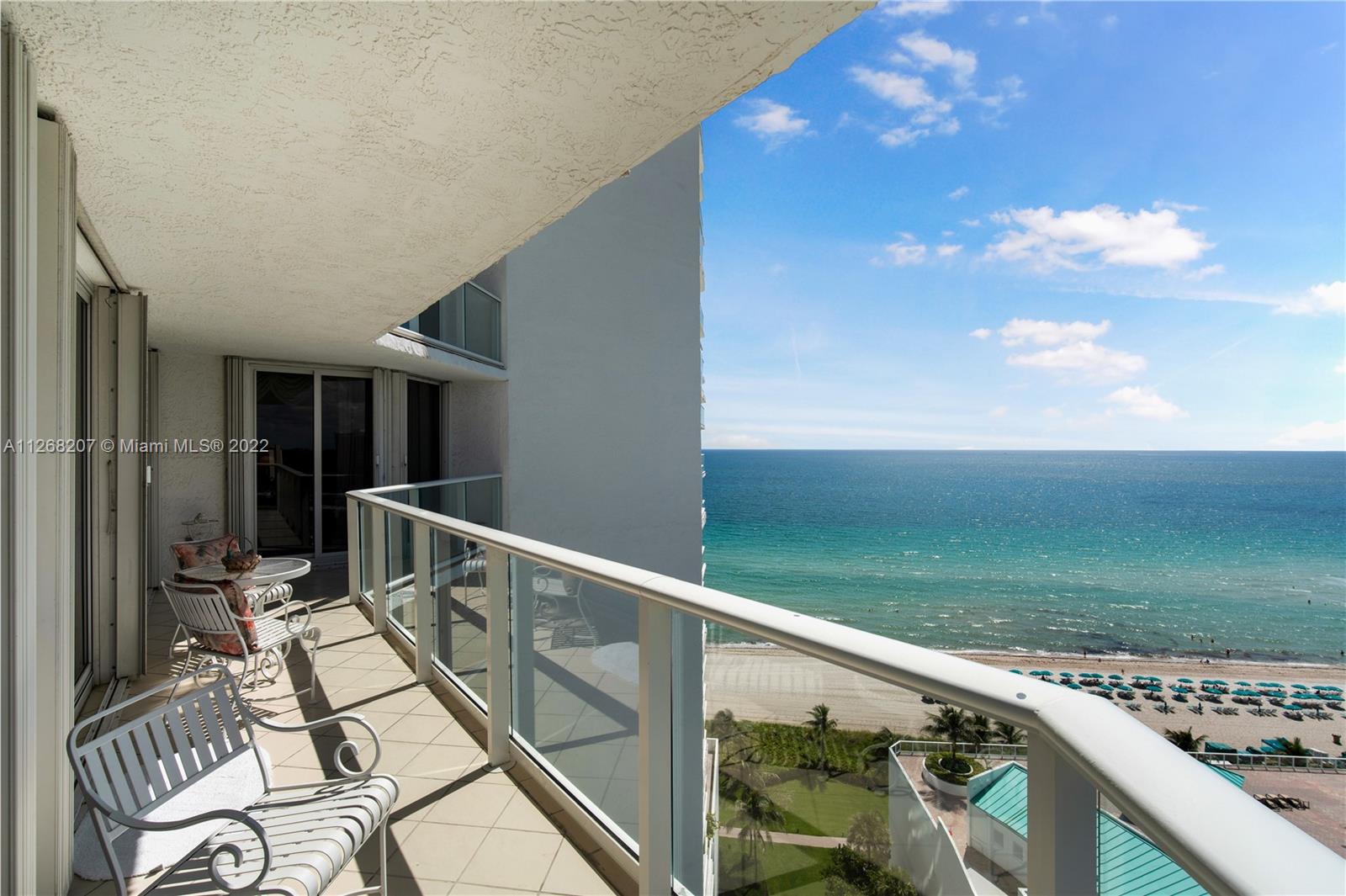 Photo of 16445 Collins Ave #1528, Sunny Isles Beach, Florida, 33160 - View from the balcony