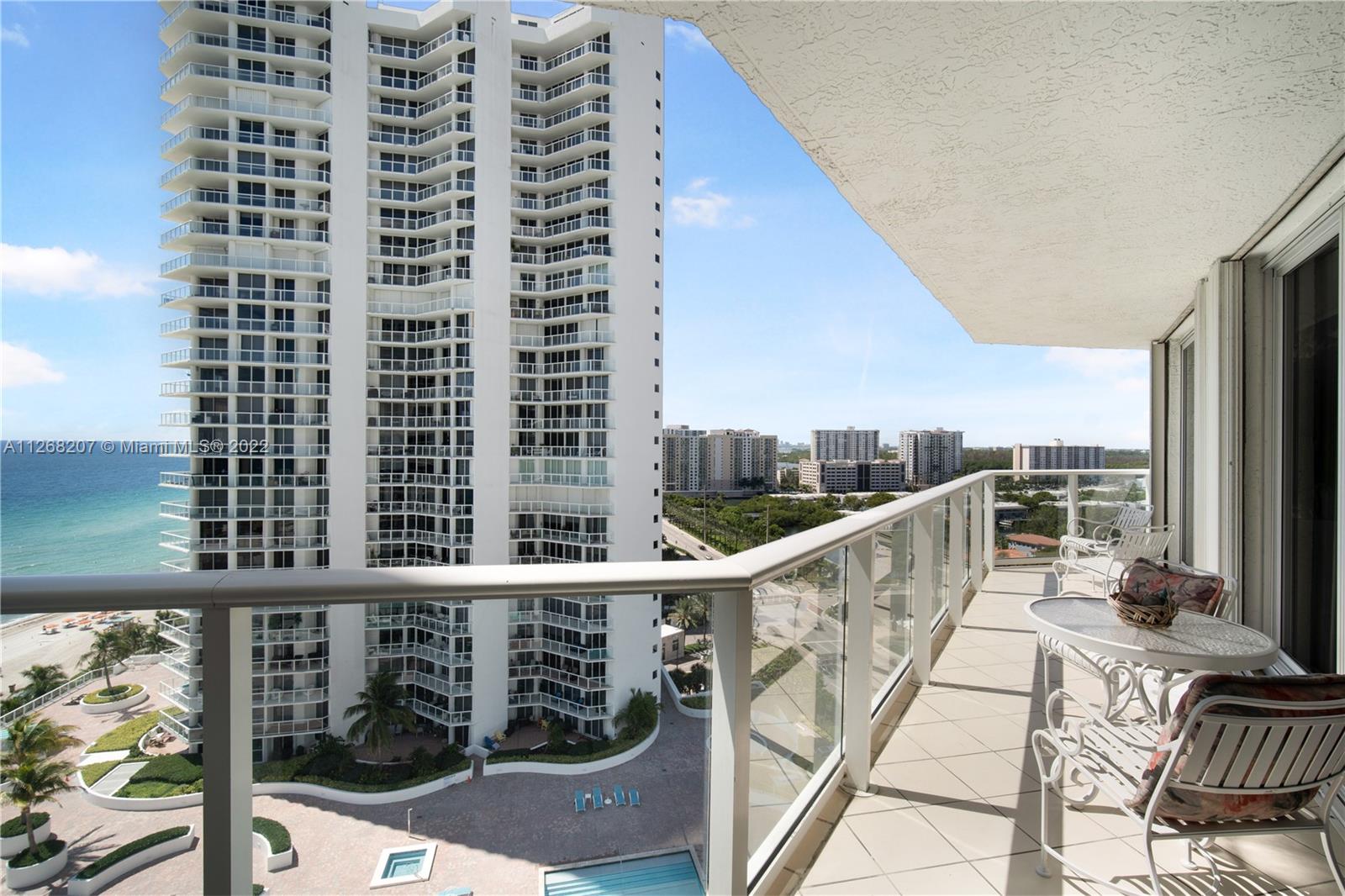 Photo of 16445 Collins Ave #1528, Sunny Isles Beach, Florida, 33160 - View from the balcony
