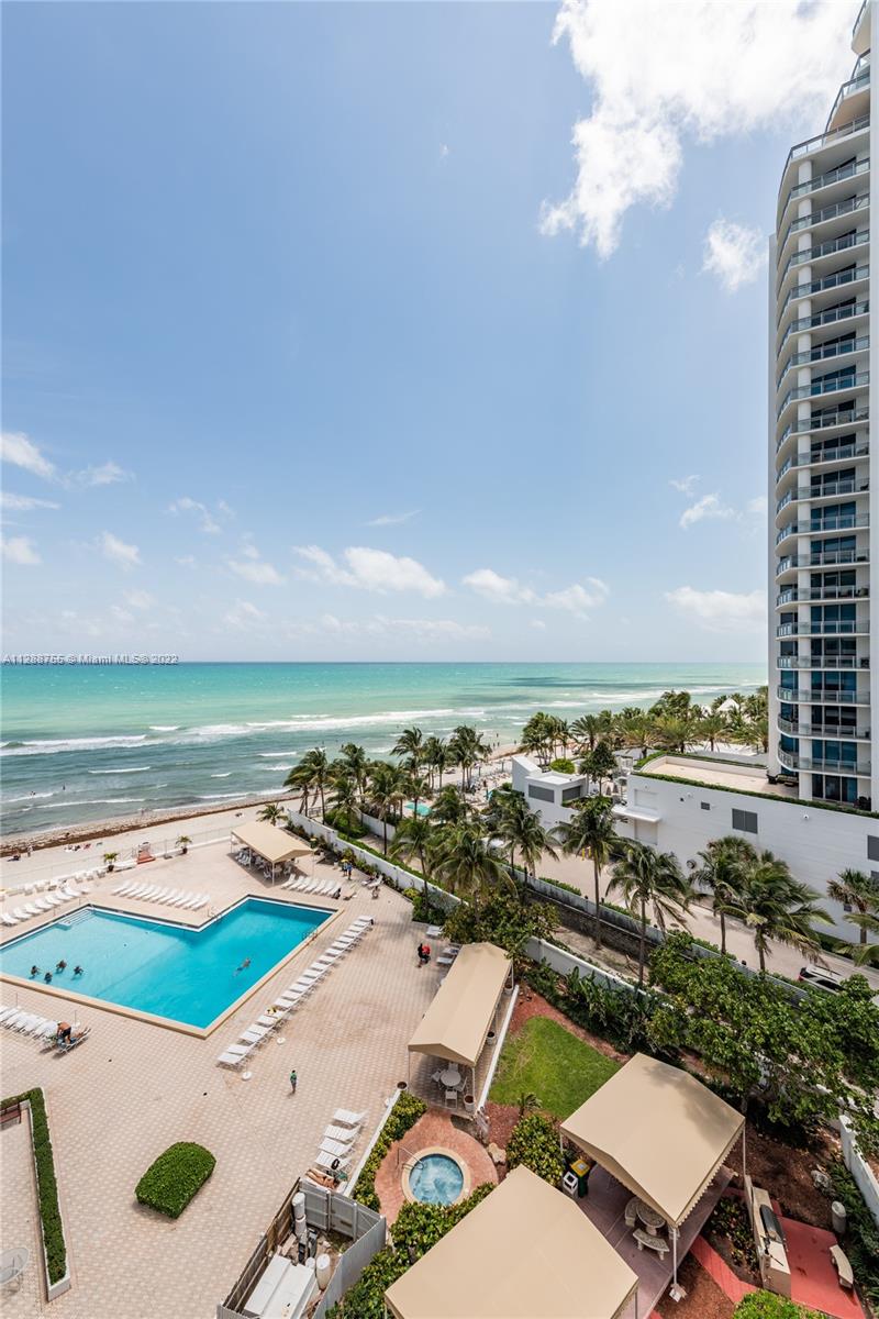 Photo of 3505 Ocean Dr #816, Hollywood, Florida, 33019 - Pool Area View from the Balcony