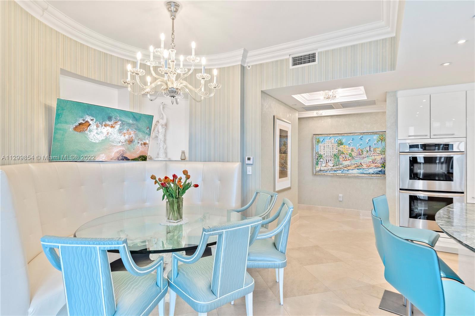 Photo of 10225 Collins Ave #902, Bal Harbour, Florida, 33154 - Kitchen - Breakfast Nook