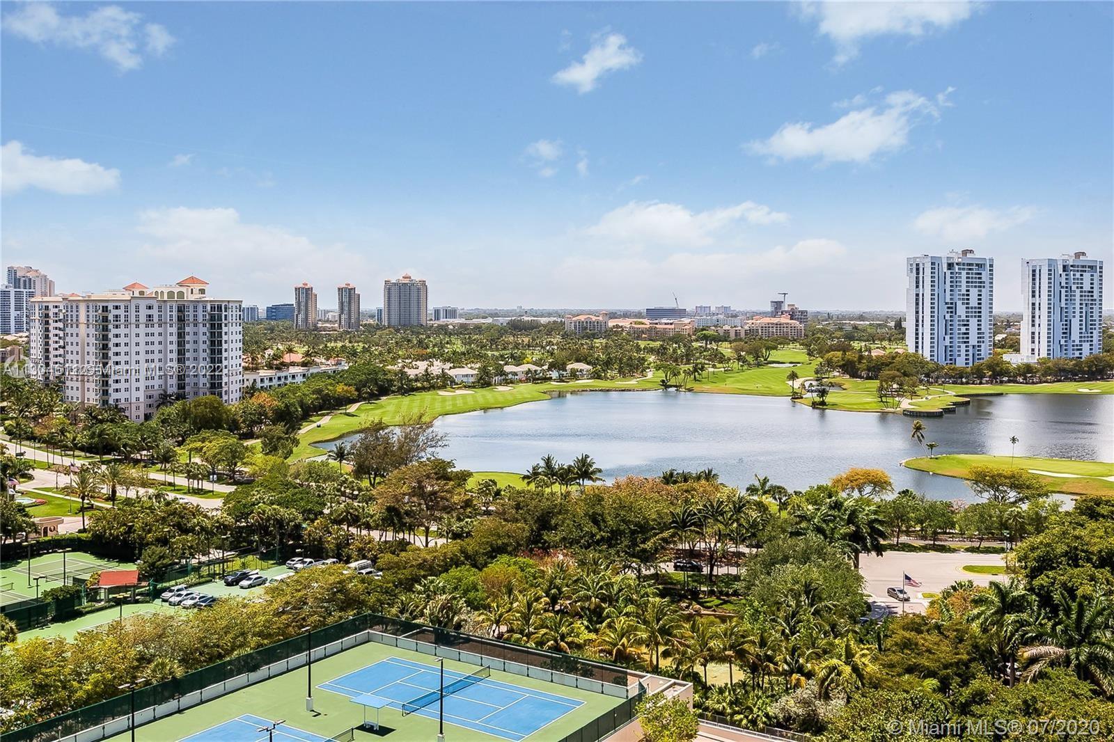 Photo of 20201 Country Club Dr #2702, Aventura, Florida, 33180 - View of the golfcourse and the lake from the bedrooms.