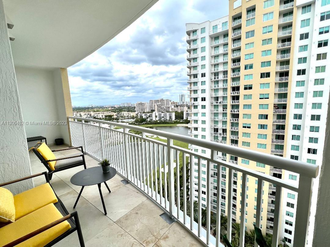 Photo of 1745 Hallandale Beach Blvd #1805W, Hallandale Beach, Florida, 33009 - City/Golf Course View from the Open Balcony