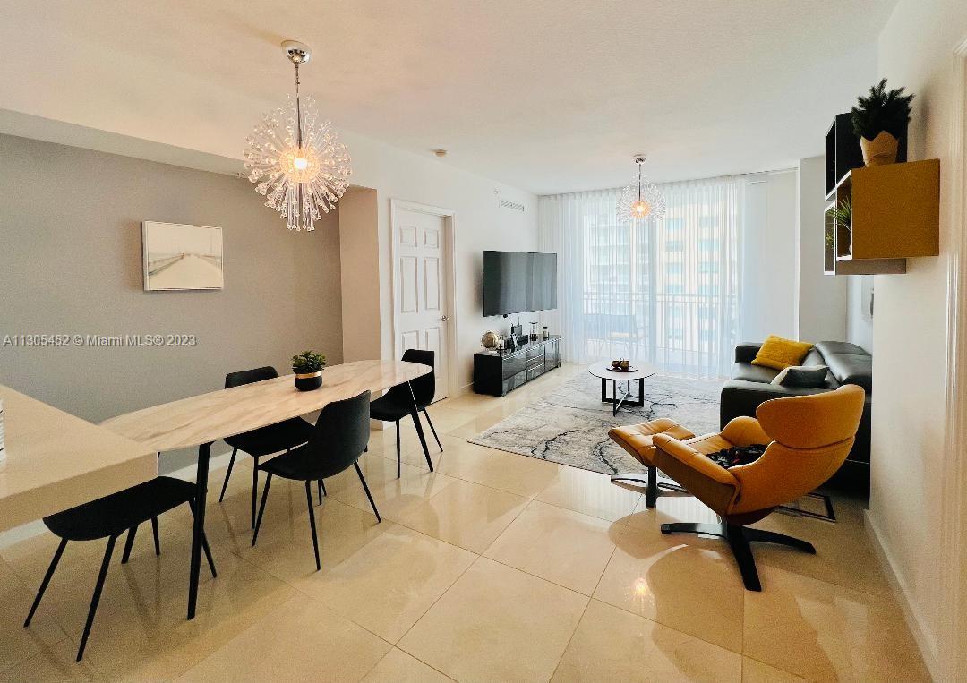 Photo of 1745 Hallandale Beach Blvd #1805W, Hallandale Beach, Florida, 33009 - Living/Dining Room Area