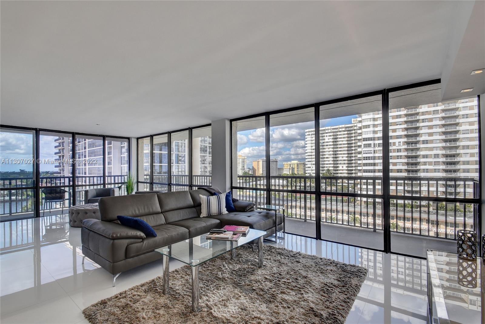 Photo of 2049 OCEAN DRIVE #702E, Hallandale Beach, Florida, 33009 - Modern Open concept Living room , dining room and Kitchen