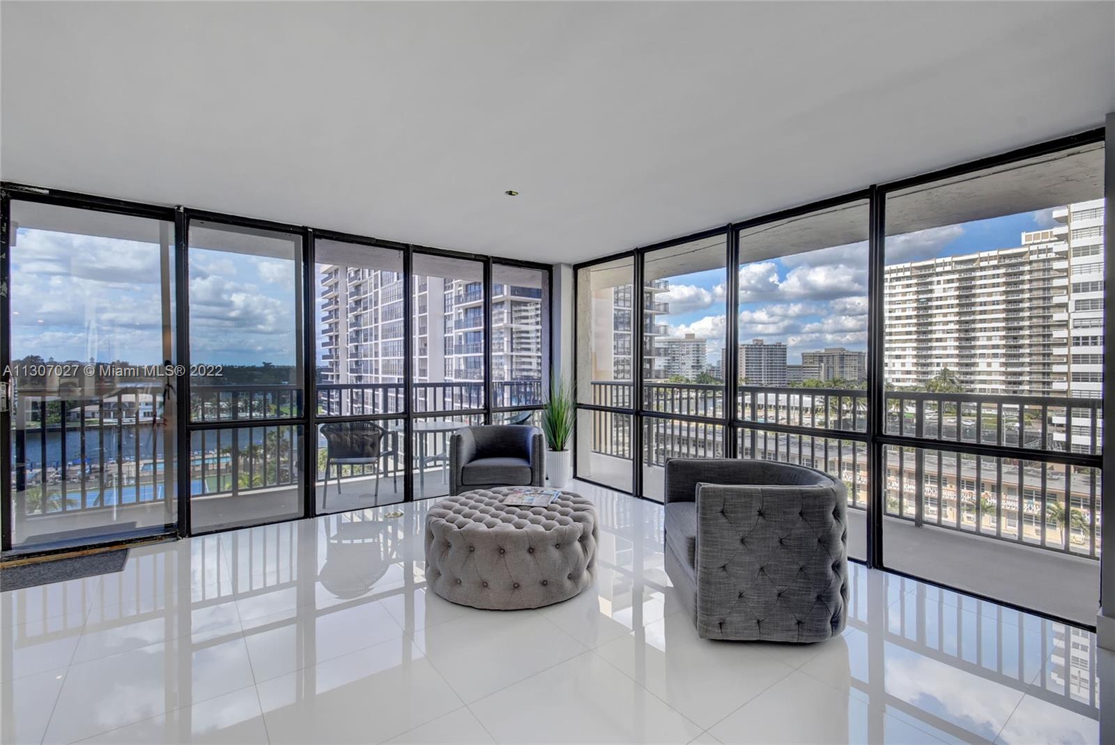 Photo of 2049 OCEAN DRIVE #702E, Hallandale Beach, Florida, 33009 - Open concept den or Dining room with beautiful water views