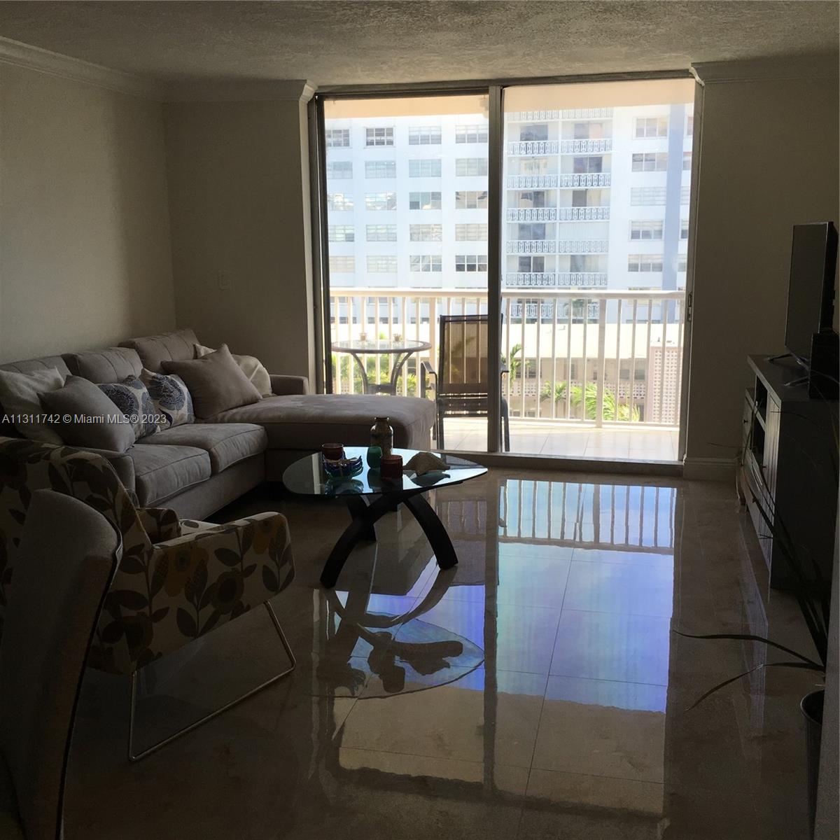 Photo of 3161 Ocean Dr #603, Hallandale Beach, Florida, 33009 - VIEW OF INTERCOSTAL TO THE LEFT AND BEACH TO THE RIGHT