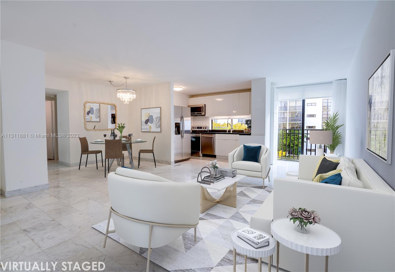 Photo of 16919 Bay Rd #521, Sunny Isles Beach, Florida, 33160 - Virtually Staged