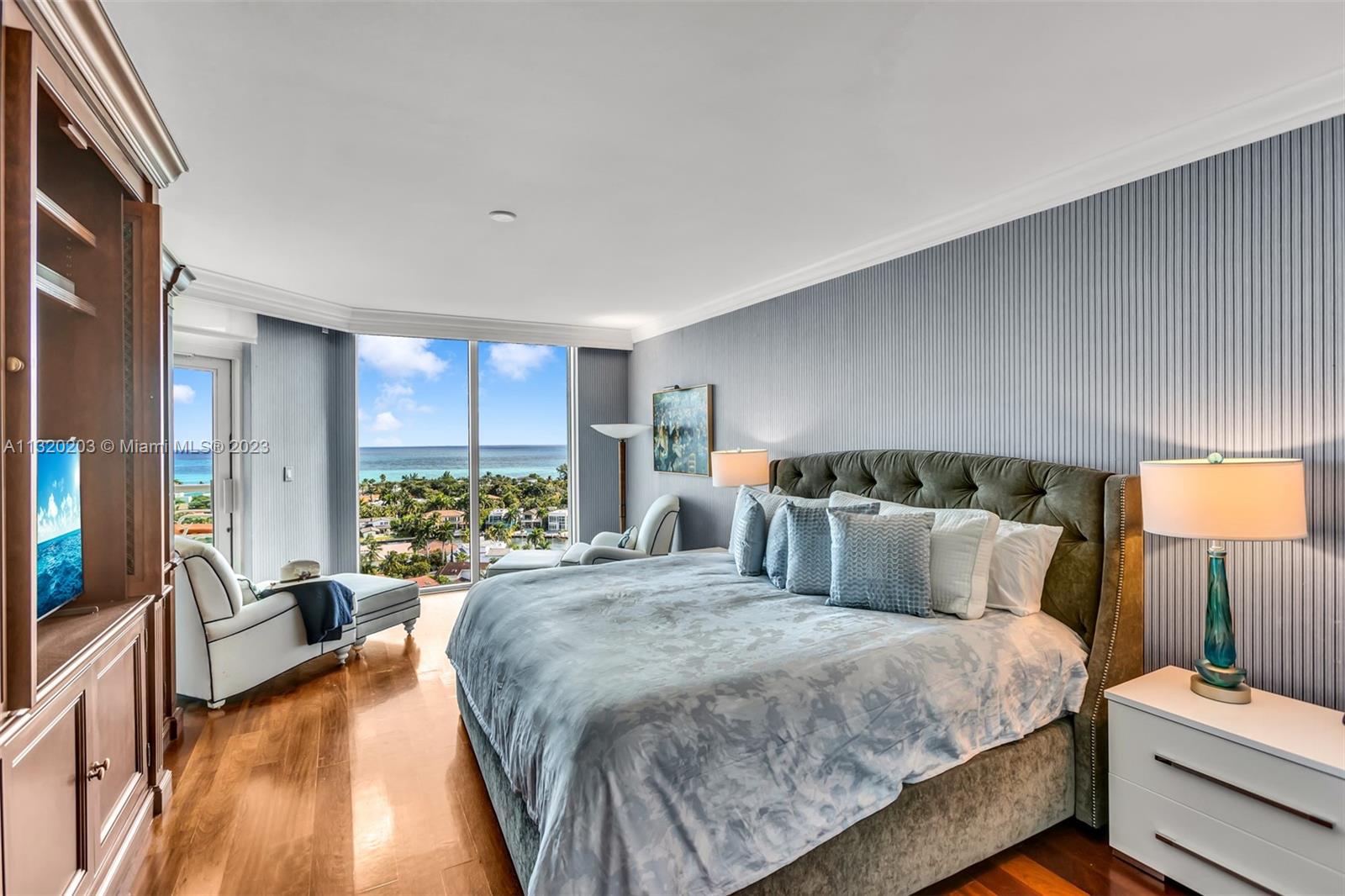 Photo of 20201 Country Club Dr #1606, Aventura, Florida, 33180 - Master bedroom with an ocean view