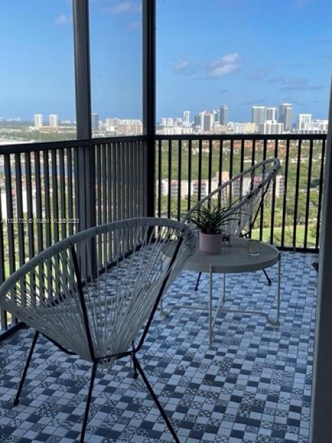 Photo of 20301 Country Club Dr #2522, Aventura, Florida, 33180 - Balcony Entrance from master bedroom