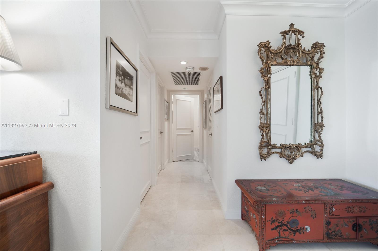 Photo of 9801 Collins Ave #14Z, Bal Harbour, Florida, 33154 - Entry to the Guest Bath and 2 Bedrooms