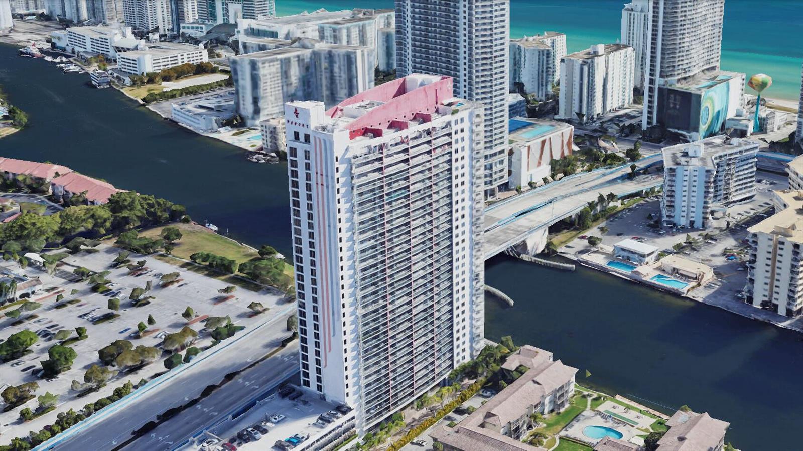 Photo of 2602 Hallandale Beach  #R308, Hallandale Beach, Florida, 33009 - 68. Building. Google Earth 02