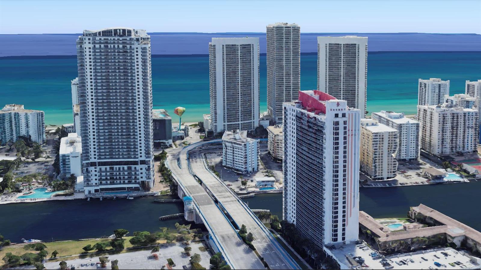 Photo of 2602 Hallandale Beach  #R308, Hallandale Beach, Florida, 33009 - 69. Building. Google Earth 03