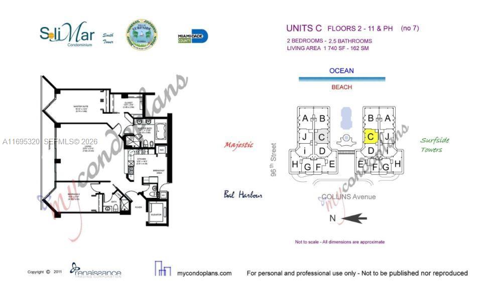 Photo of 9559 Collins Ave  #S6-C, Surfside, Florida, 33154 - 